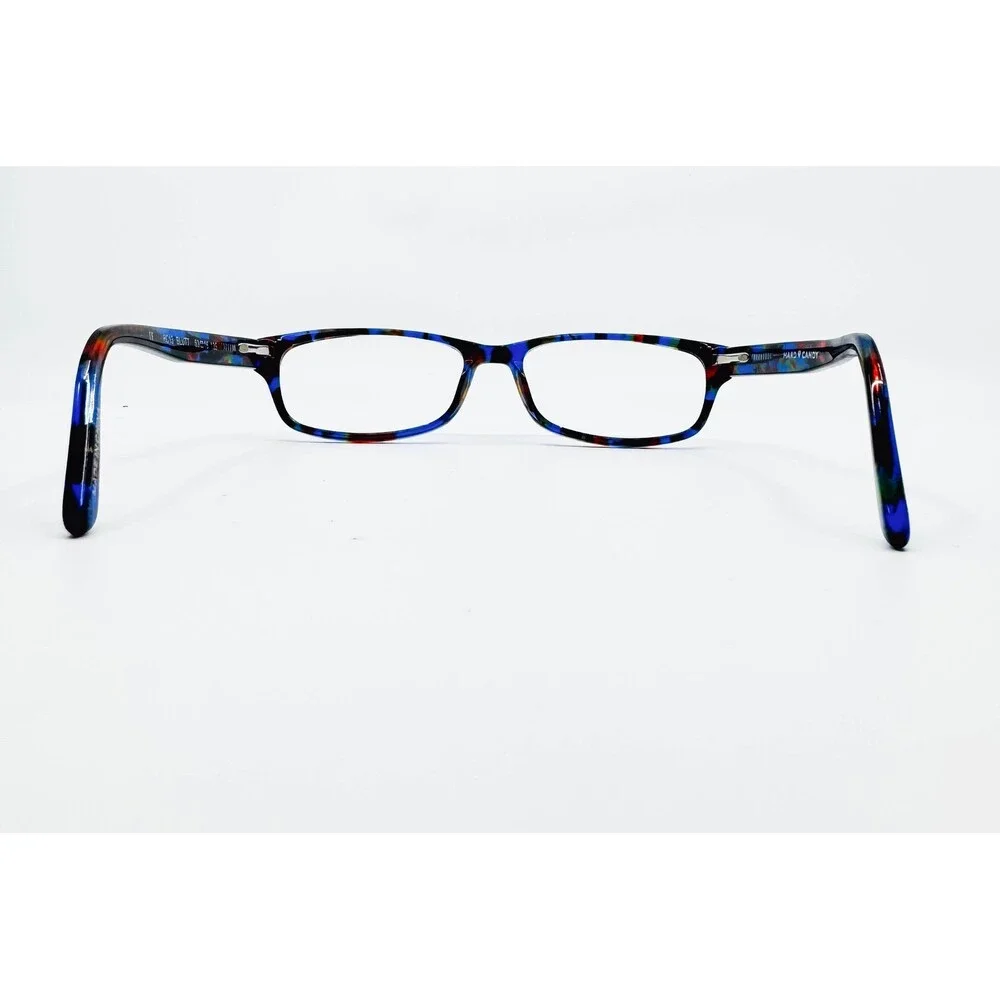 Hard Candy Eyeglass Frames Womens Blue Multi HC18 BLUTT Rectangular 51-15-135